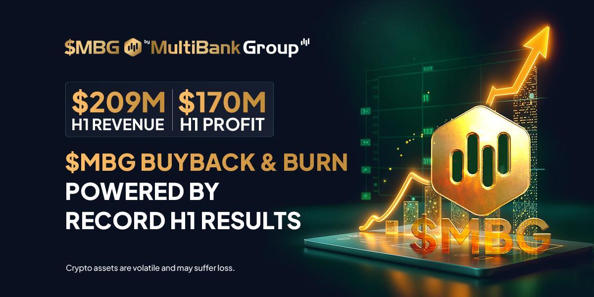 MultiBank Group 上半年营收达 2.09 亿美元，MBG 回购及销毁计划揭晓