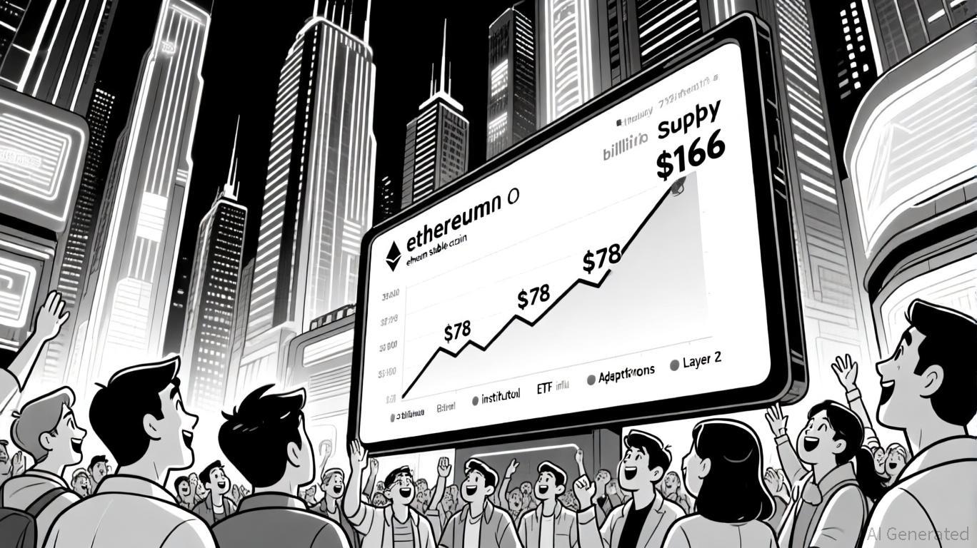 以太坊稳定币流入激增预示着机构采用率激增