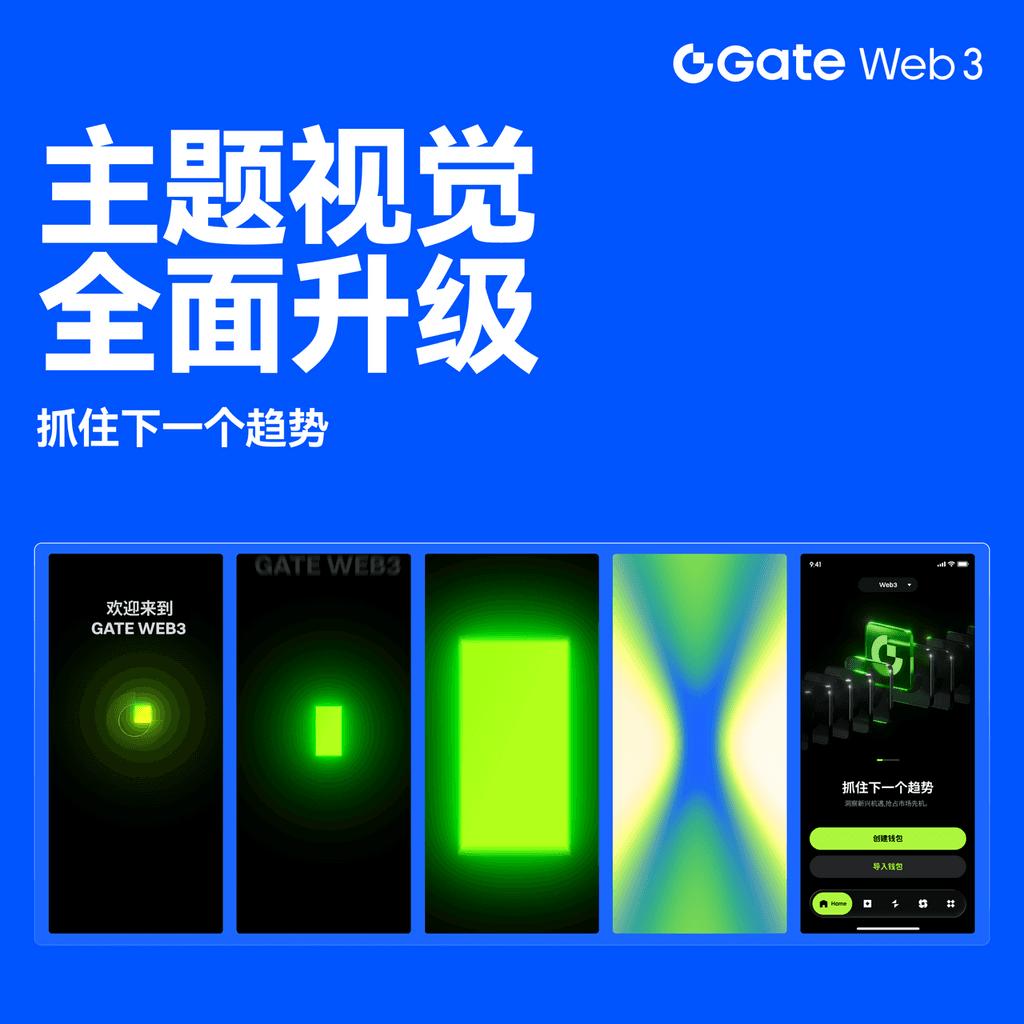Gate Web3 国际化视觉升级和 Gate Web 3 品牌升级更名公告