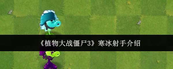 植物大战僵尸3 寒冰射手介绍