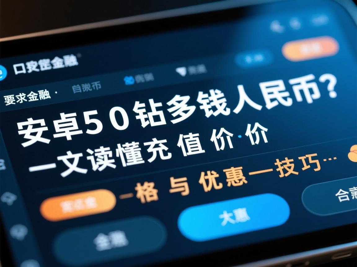 安卓50钻多少钱人民币？一文读懂充值价格与优惠技巧