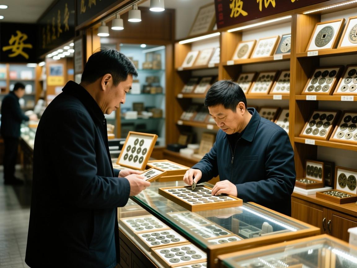 在良安寻找古币店铺，需要结合当地商业分布与收藏市场特点进行合理规划。虽然良安作为县级区域，古币专业店铺可能相对集中，但通过以下途径仍可高效定位