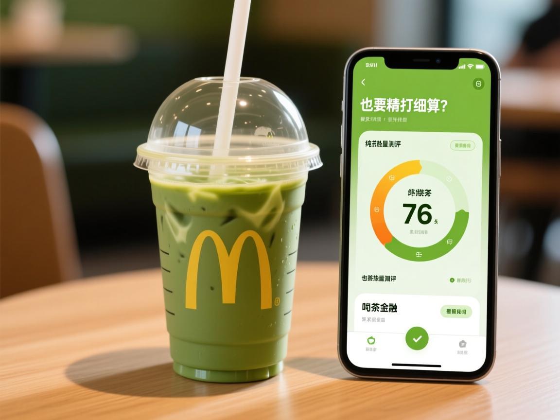 麦当劳抹茶纯茶热量测评App，喝杯茶也要精打细算