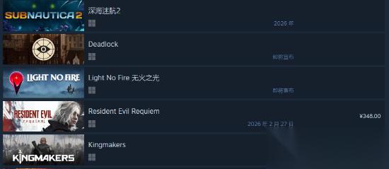 主角换人照样香 生化危机 安魂曲 现已跻身Steam愿望单TOP5