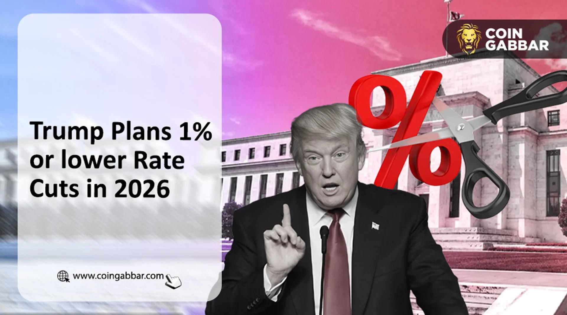 特朗普计划到2026年将利率降低1%或更多，市场对此感到困惑