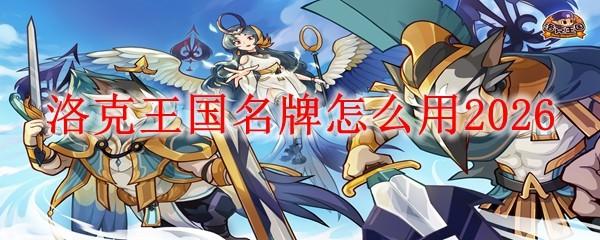 洛克王国名牌怎么用2026