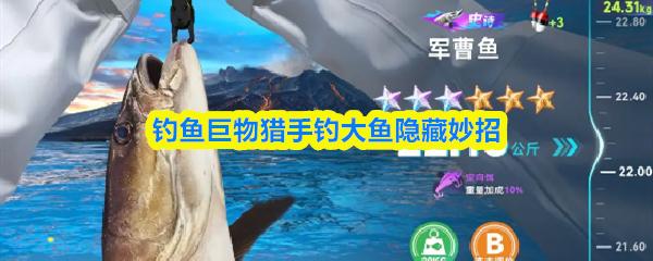 钓鱼巨物猎手钓大鱼隐藏妙招