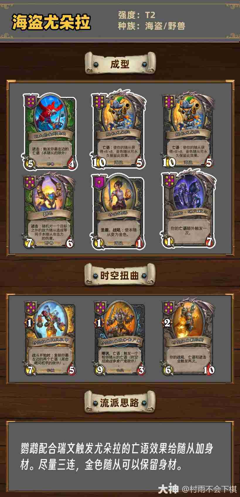 炉石传说34.4.2酒馆战棋海盗尤朵拉玩法攻略