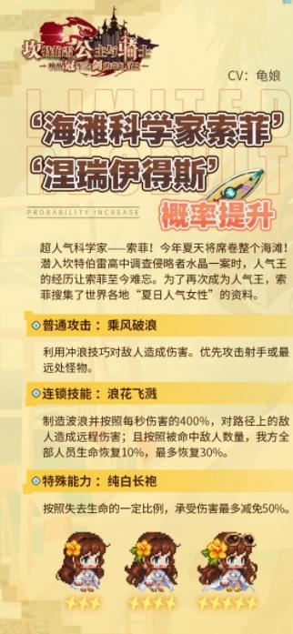 坎公骑冠剑新角色及其专武召唤概率UP,传奇英雄获取更加容易