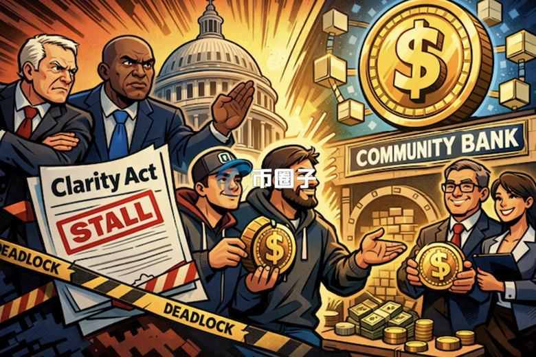 美国加密货币市场结构法案 Clarity Act 卡关 业者提议让银行也发行稳定币