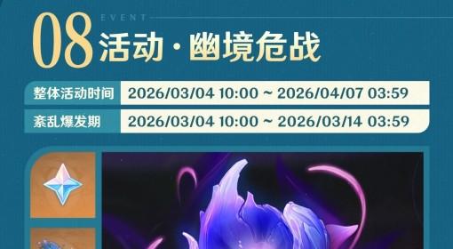 原神 6.4紊乱爆发期树脂规划分享