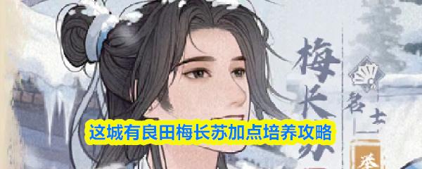 这城有良田梅长苏加点培养攻略