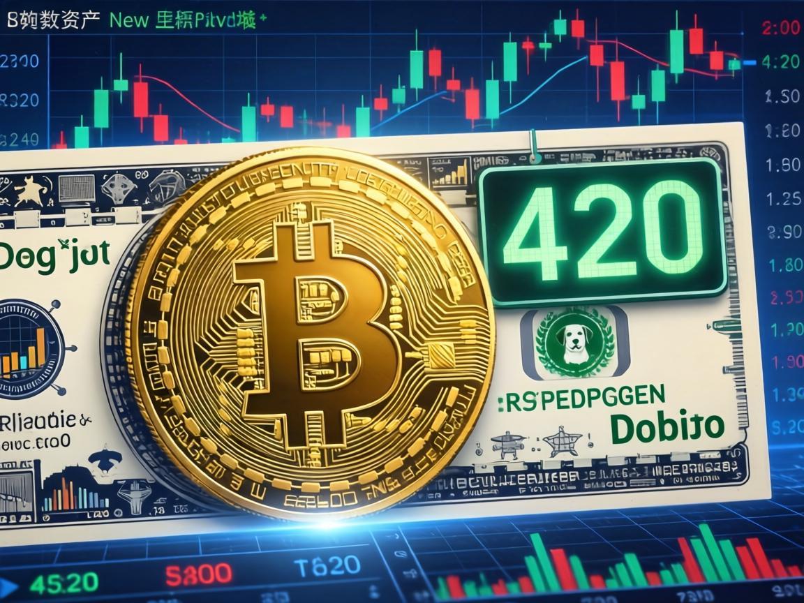 狗狗币突破420美元大关，数字资产的新里程碑