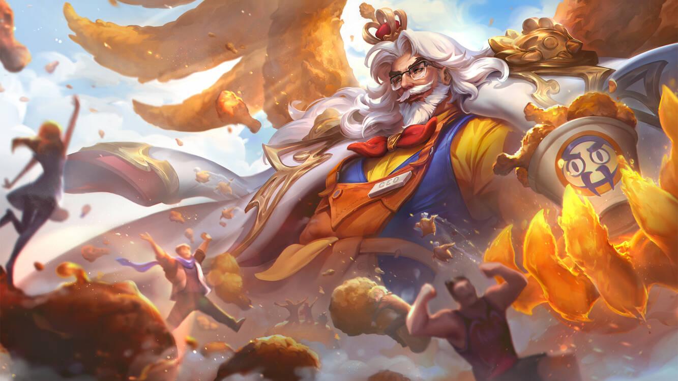 LOL炸鸡之王斯维因皮肤效果预览