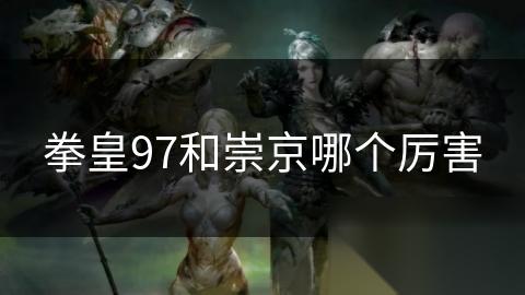拳皇97和崇京哪个厉害