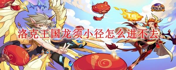 洛克王国龙须小径怎么进不去