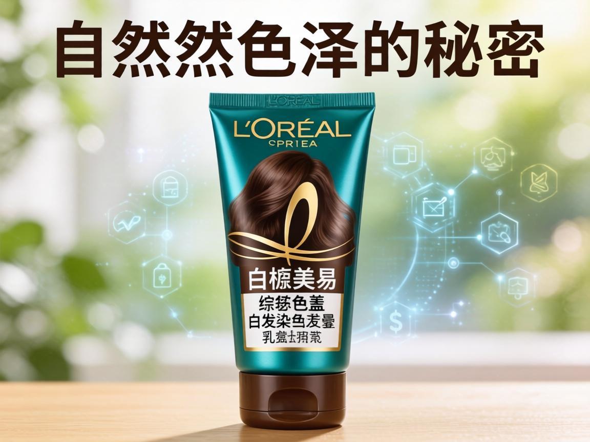 欧莱雅美易棕盖白发染发膏乳剂，自然色泽的秘密