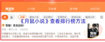如何查看月鼠小说排行榜