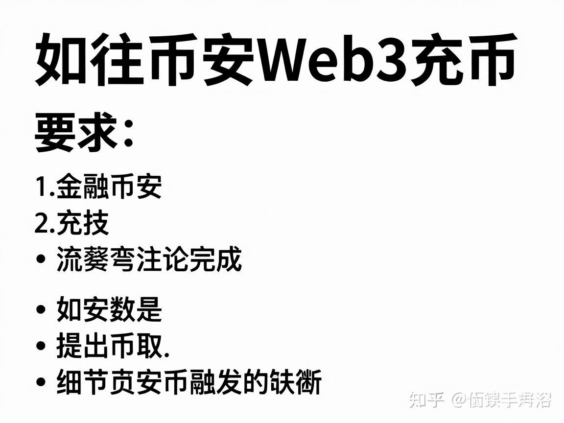 如何往币安Web3充币，详细指南