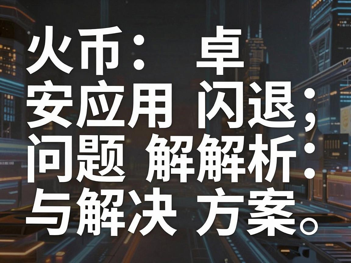 火币安卓应用闪退问题解析与解决方案