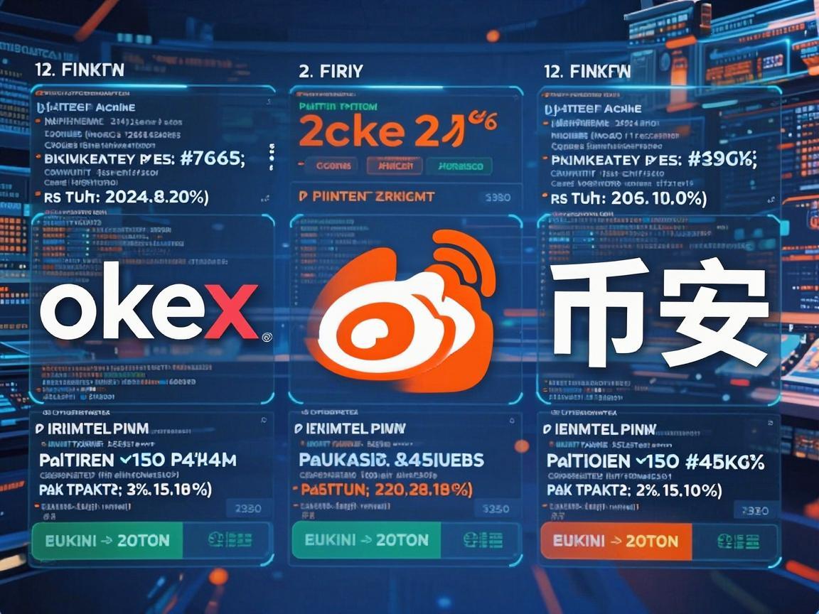 数字货币交易平台的三巨头，okex、火币与币安