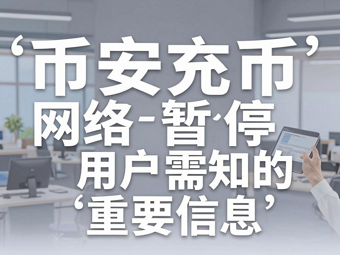 币安充币网络暂停,用户需知的重要信息