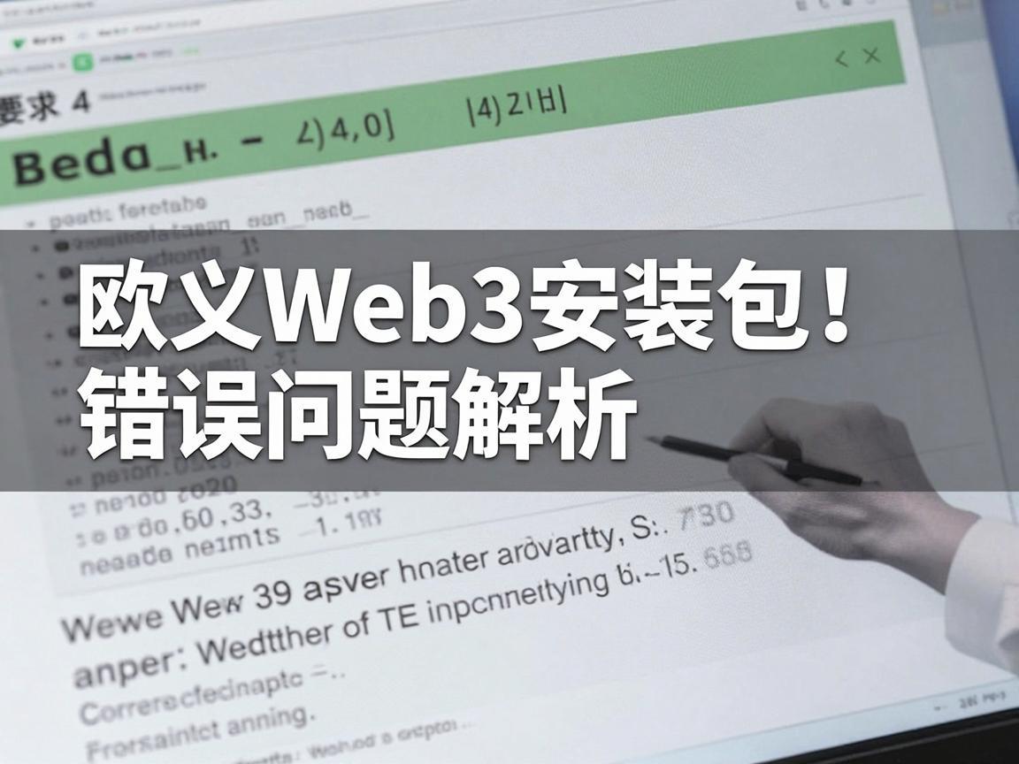 欧义Web3安装包错误问题解析