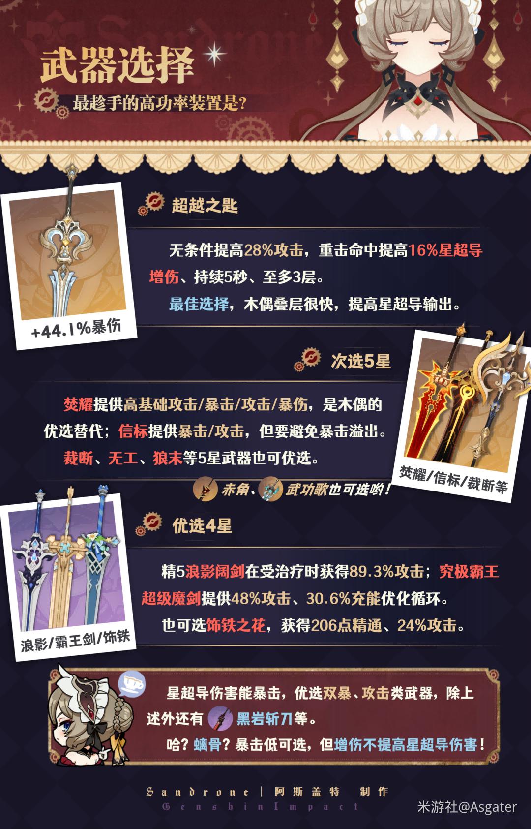 原神桑多涅武器推荐