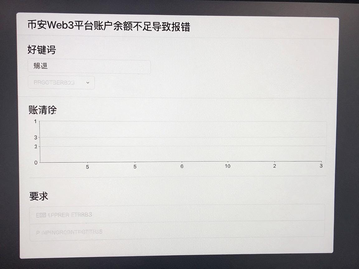 币安Web3平台账户余额不足导致报错