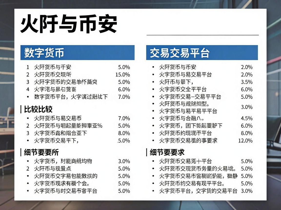 火币与币安，数字货币交易平台的比较分析