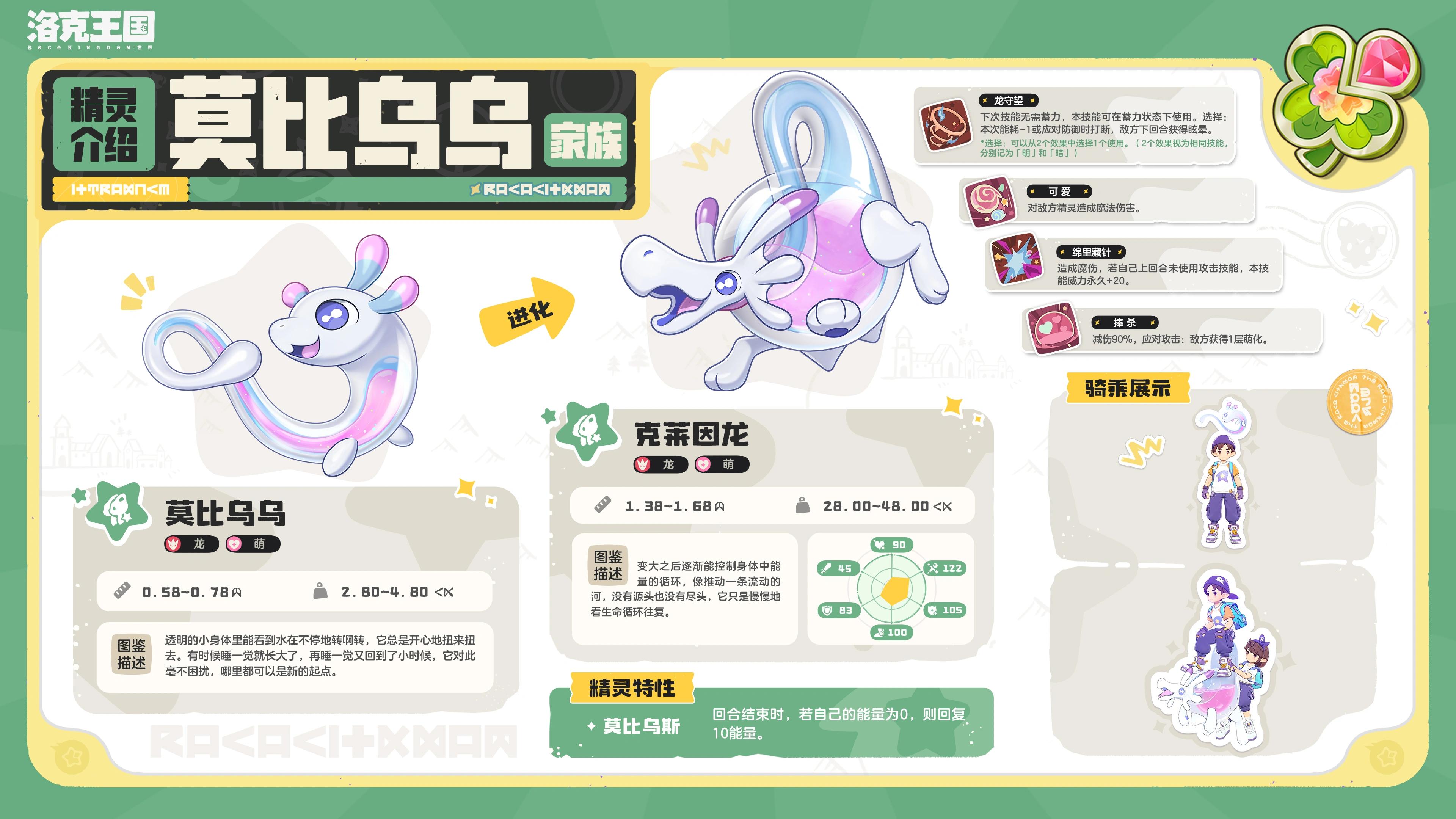 洛克王国世界克莱因龙精灵介绍