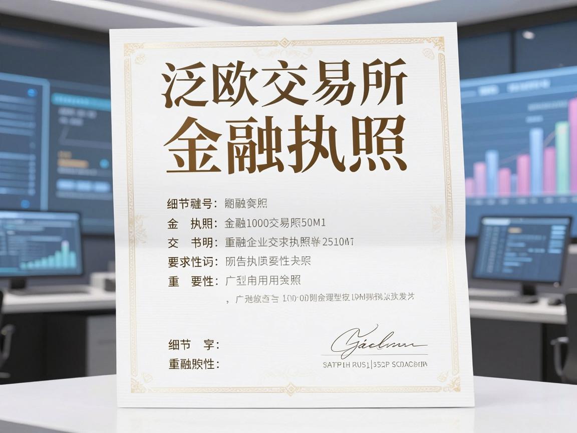 泛欧交易所金融执照的重要性