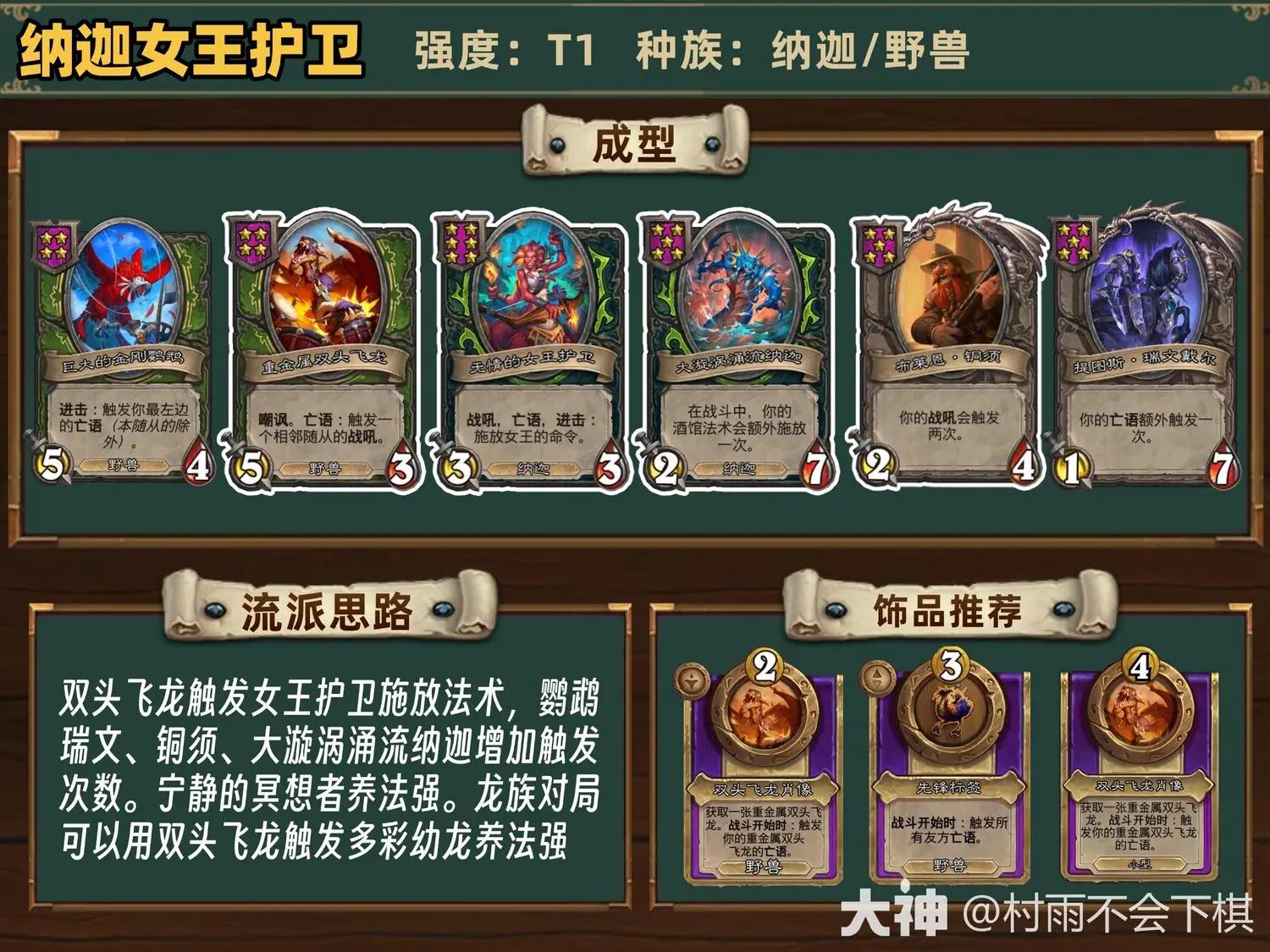 酒馆战棋36.0.3纳迦女王护卫阵容推荐