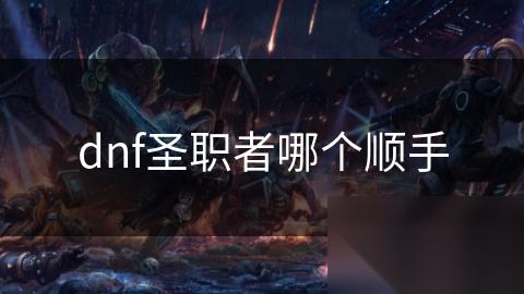 dnf圣职者哪个顺手